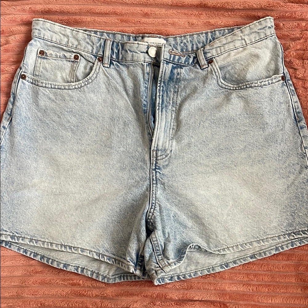 Zara Light Blue Denim Women's Shorts